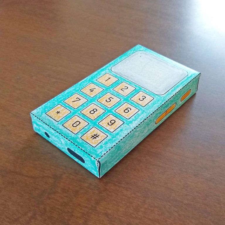 Printable Cell Phone Papercraft for Kids Create in the Chaos Phone