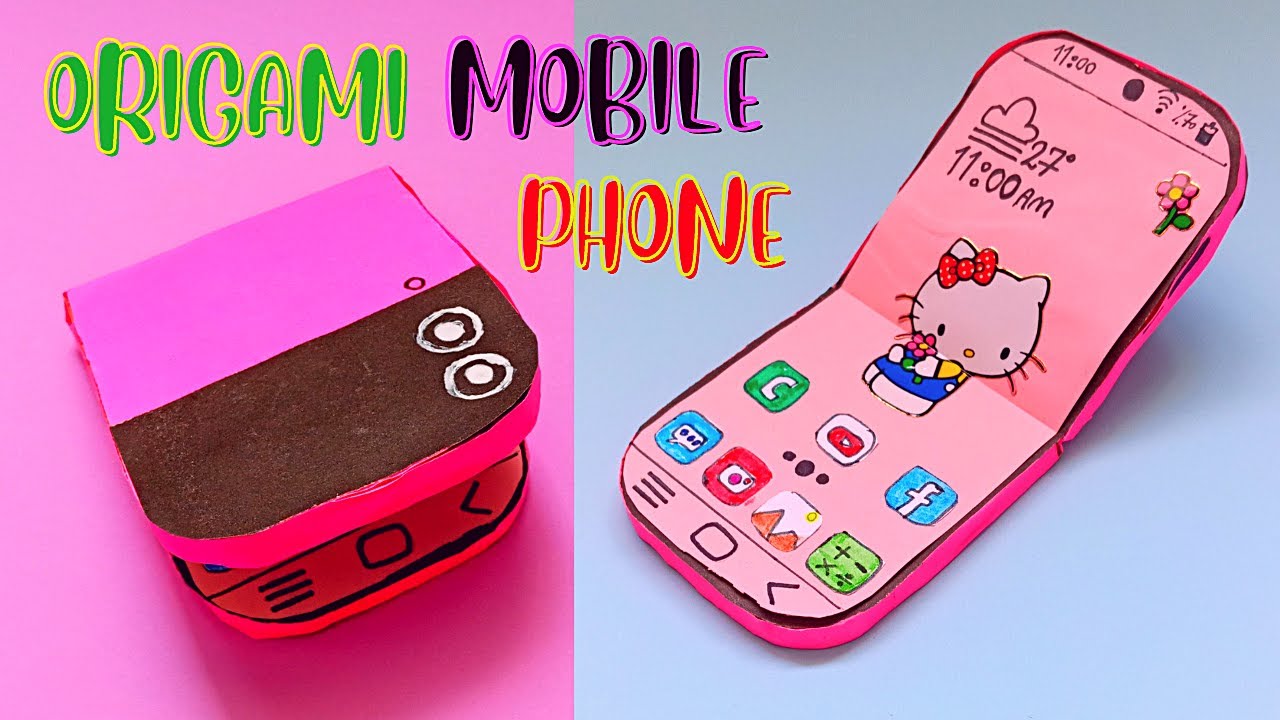 Origami mobile phoneHow to make Origami mobile phoneFolding mobile