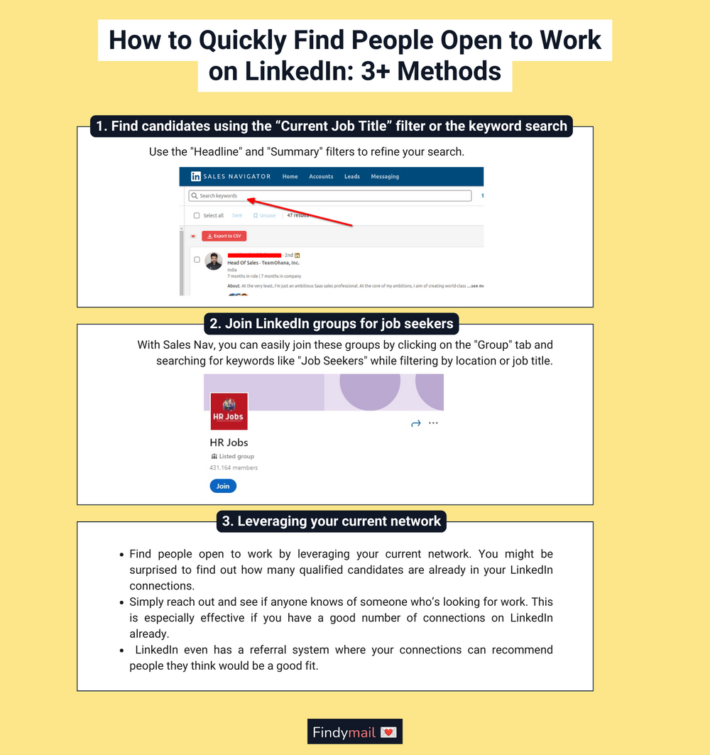 How to Find People Open to Work on LinkedIn 3 Methods