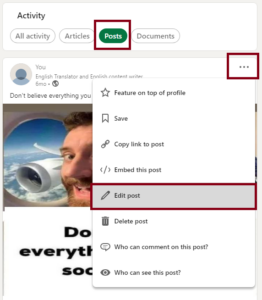 How to Delete Post on LinkedIn CUFinder Blog