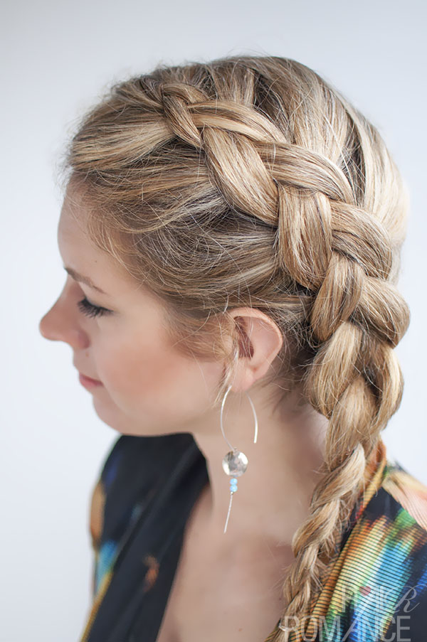 Dutch side braid hairstyle tutorial Hair Romance
