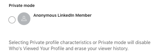 How to stay anonymous on LinkedIn