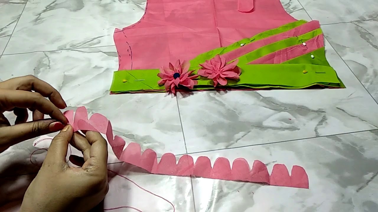 How to make flower with clothBeautiful fashion designs YouTube