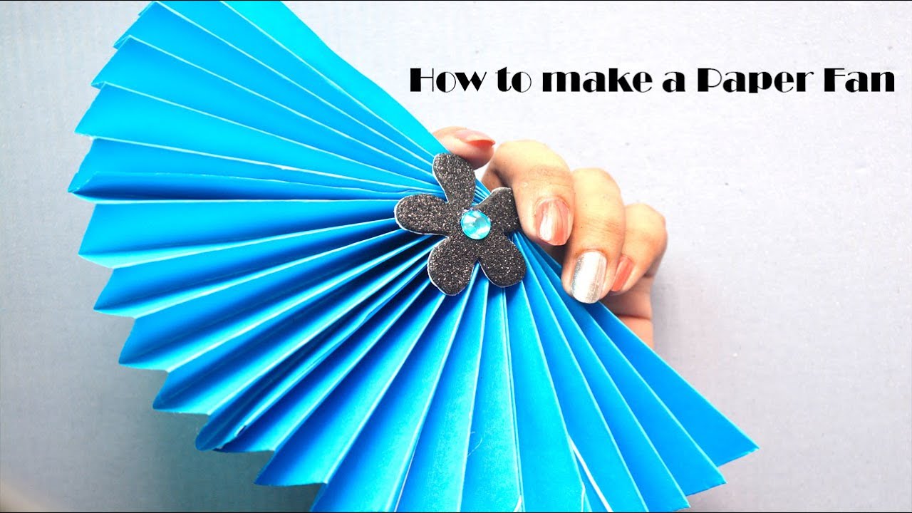 Easy Paper FAN Making Tutorial YouTube