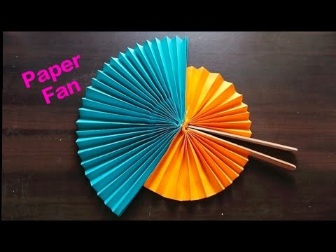 Diy Paper Fan making YouTube