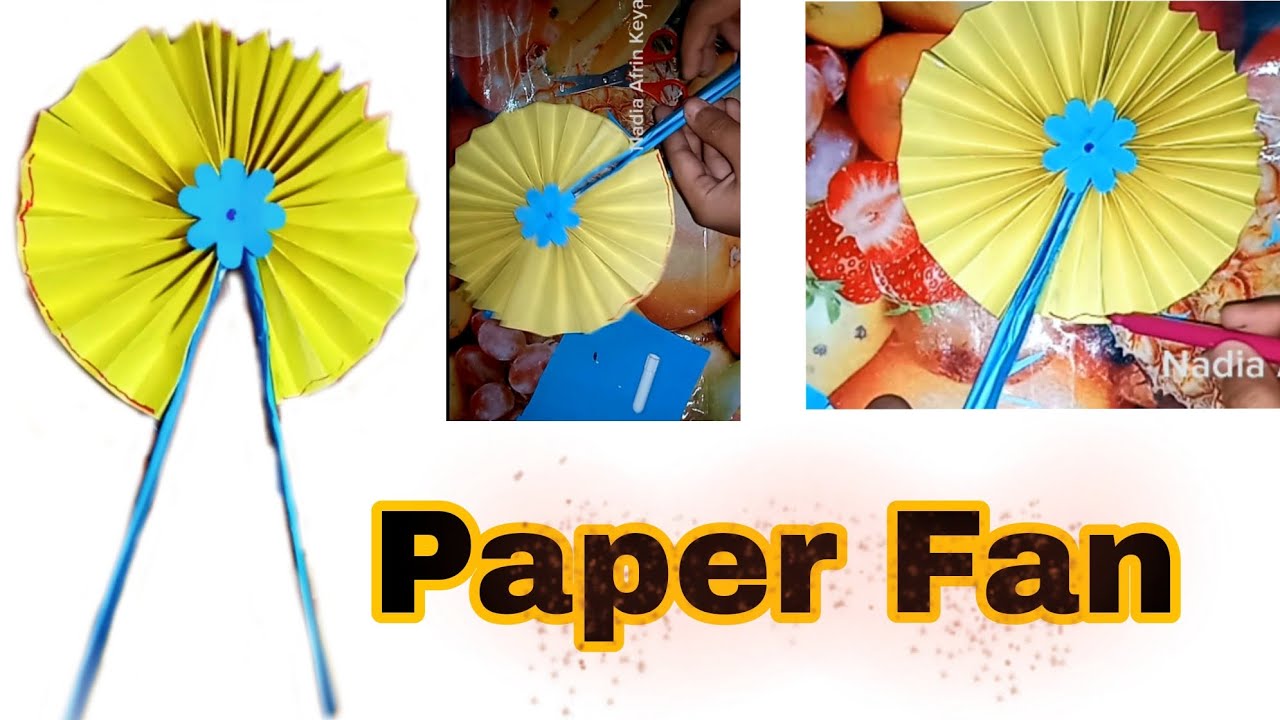 how to make a paper fan easy paper fan easy crafts thecreationofkeya