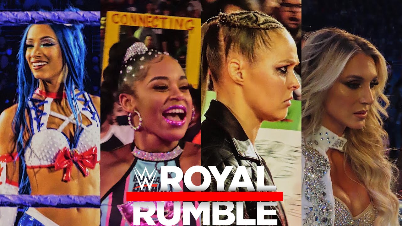 WOMENS ROYAL RUMBLE 2022 ENTRANCE UPCLOSE YouTube