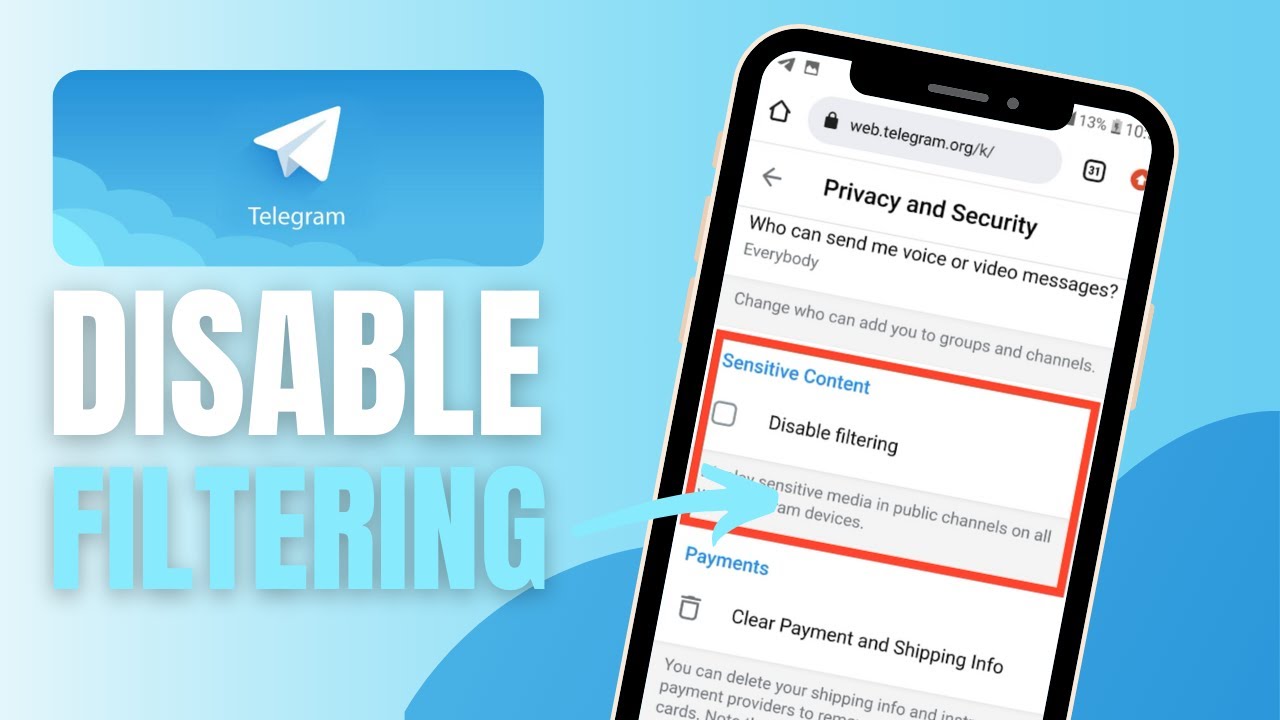 How To Disable Filtering On Telegram Complete Guide YouTube