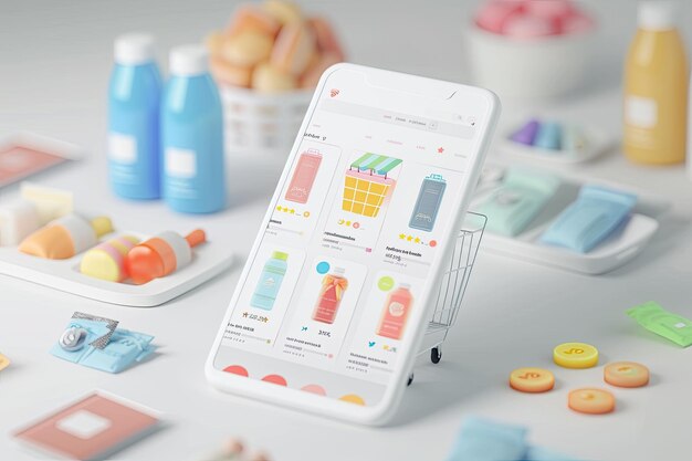 Premium Photo Design of a userfriendly ecommerce application with an