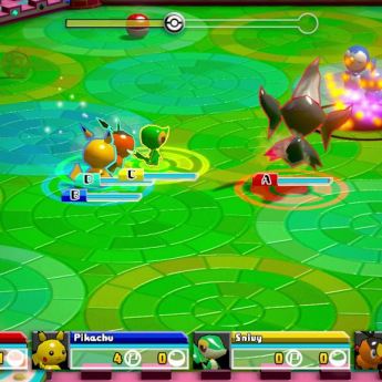 Pokmon Rumble U and NFC figures battling onto the Wii U eShop on