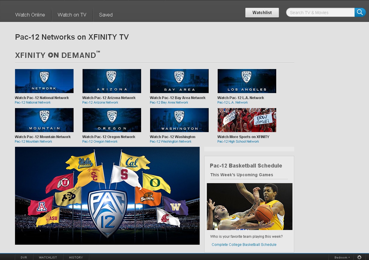 Pac12 Networks now Available in Illinois NW Indiana and SW Michigan