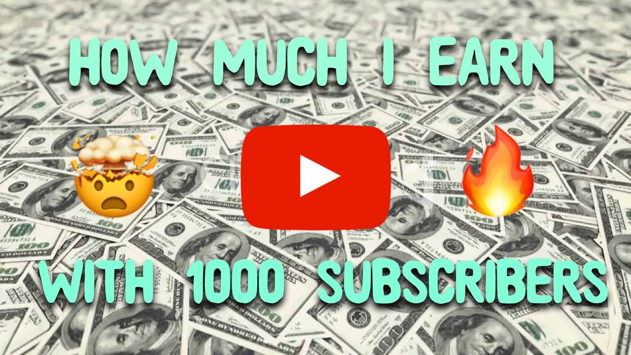 How Much Money Does A YouTuber With 1000 Subscribers Make March 2019