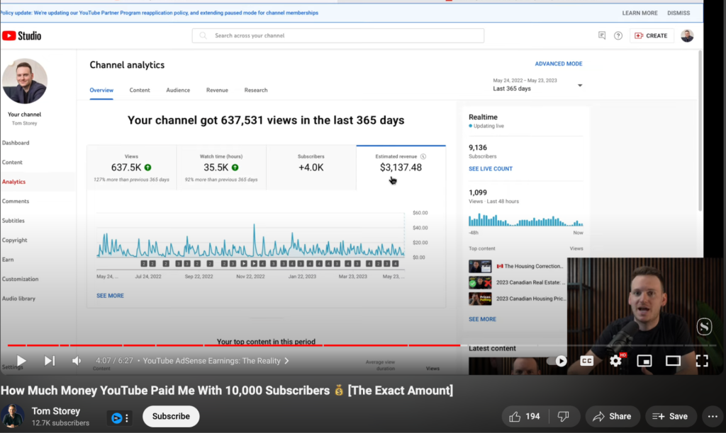How Much Money Do You Make on YouTube with 10000 Subscribers
