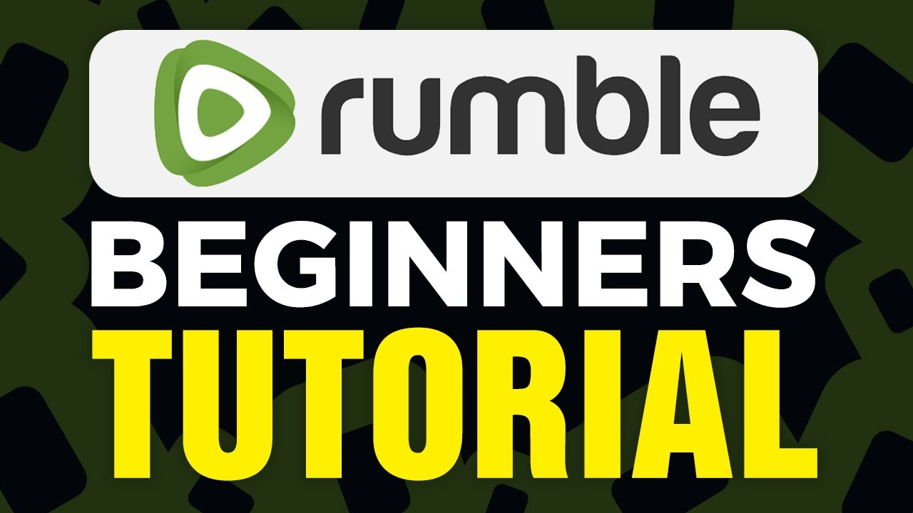 Rumble Tutorial For Beginners How To Use Rumble YouTube