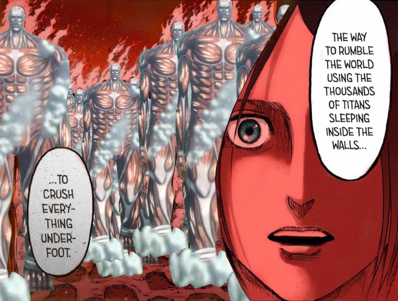 Attack On Titan The Rumbling Wallpapers Wallpaper Cave