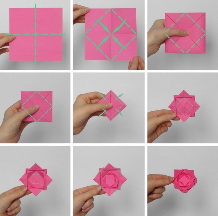 Fold origami flower 7 ideas with folding instructions for popular