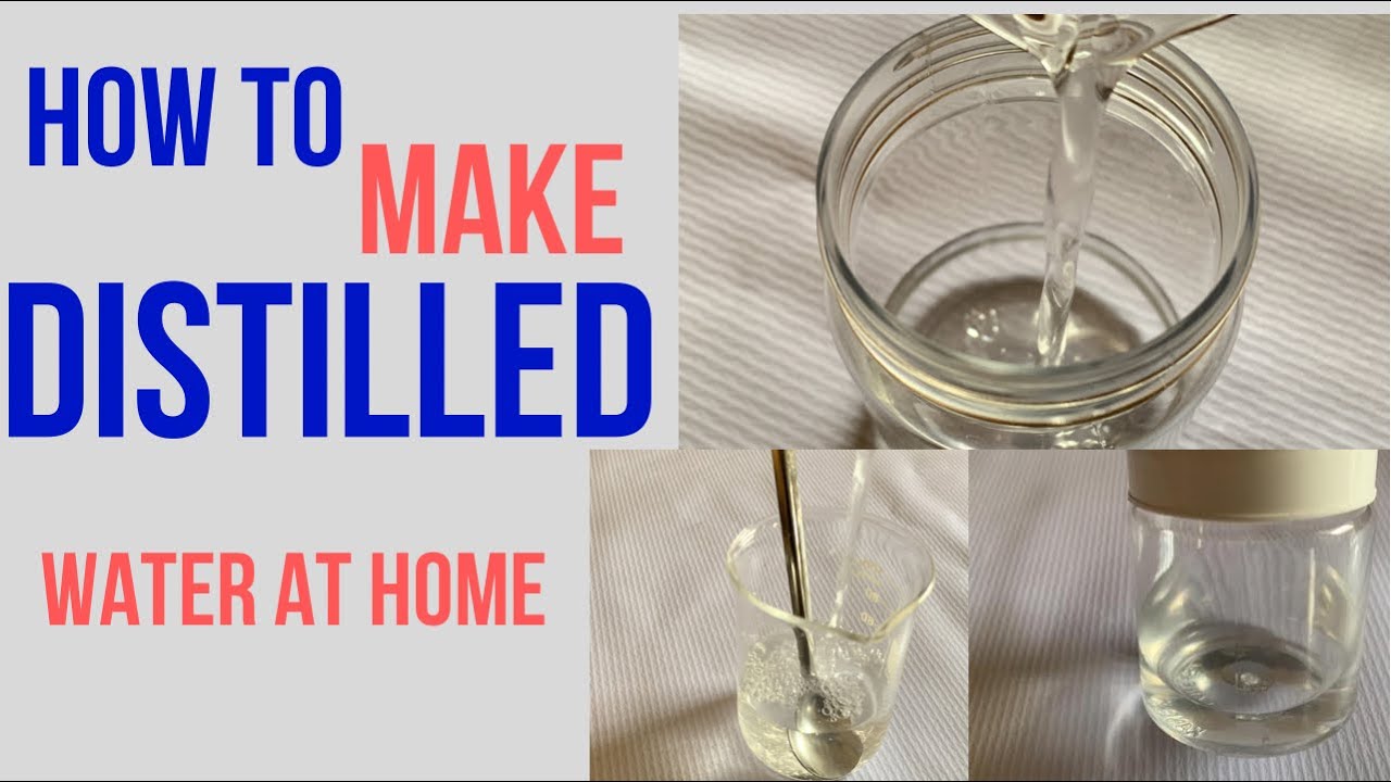 How to make distilled water at home diy homemade distilled water