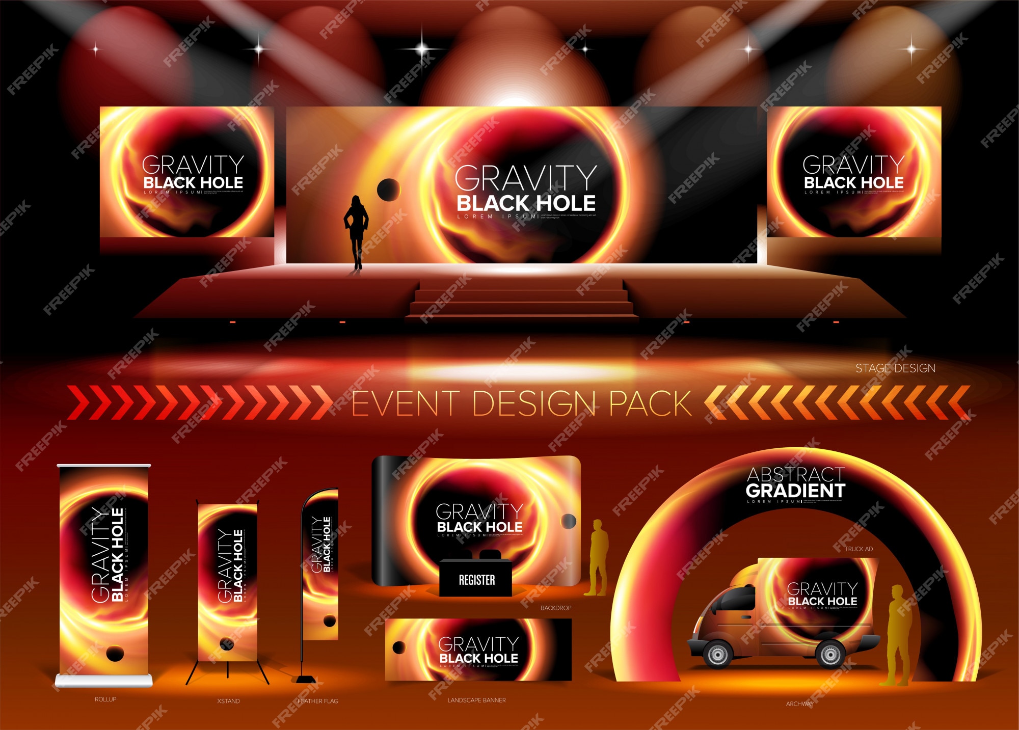 Premium Vector Event design pack
