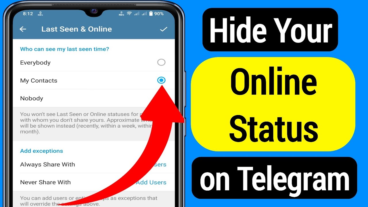 How To Hide Last Seen Online Status on Telegram hide your online