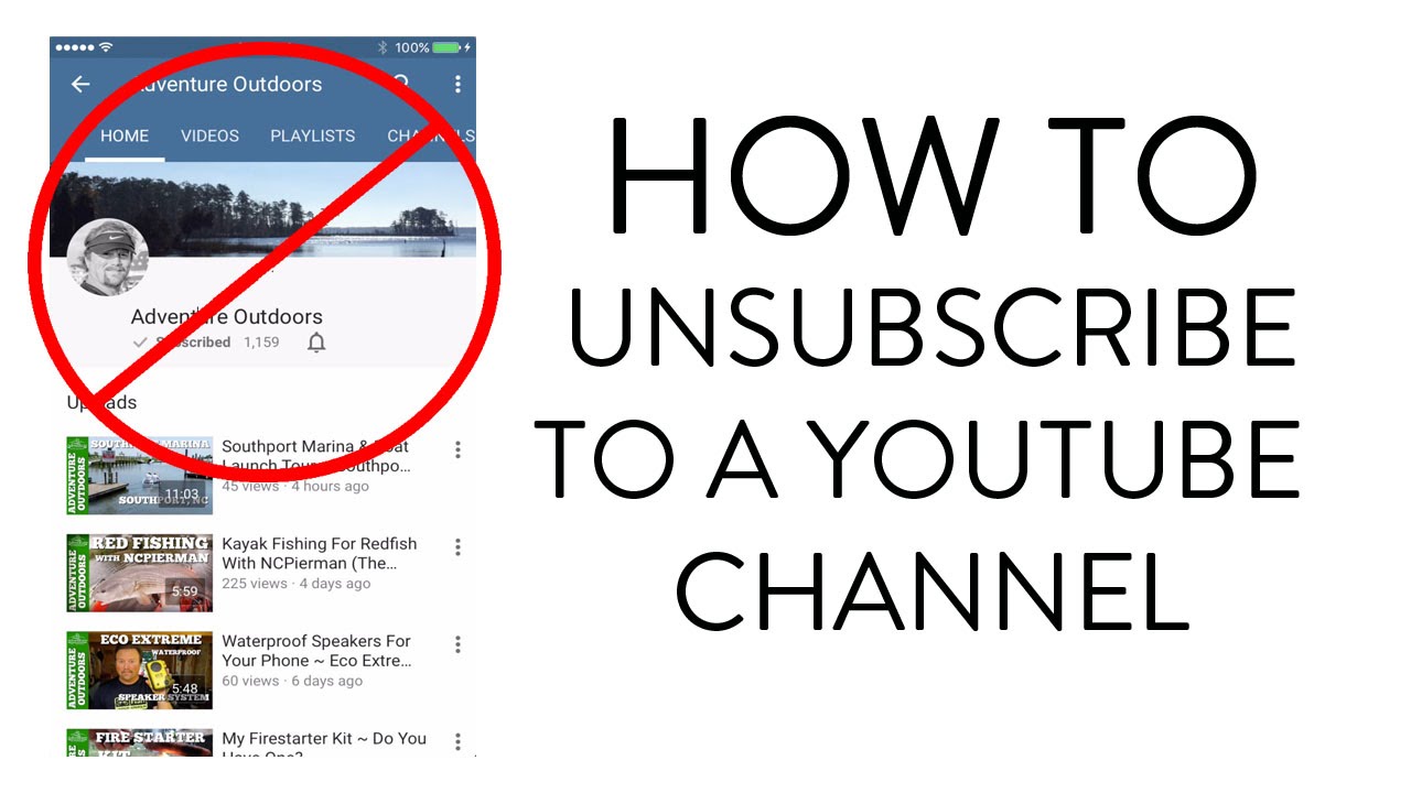 HOW TO UNSUBSCRIBE TO A YOUTUBE CHANNEL YouTube