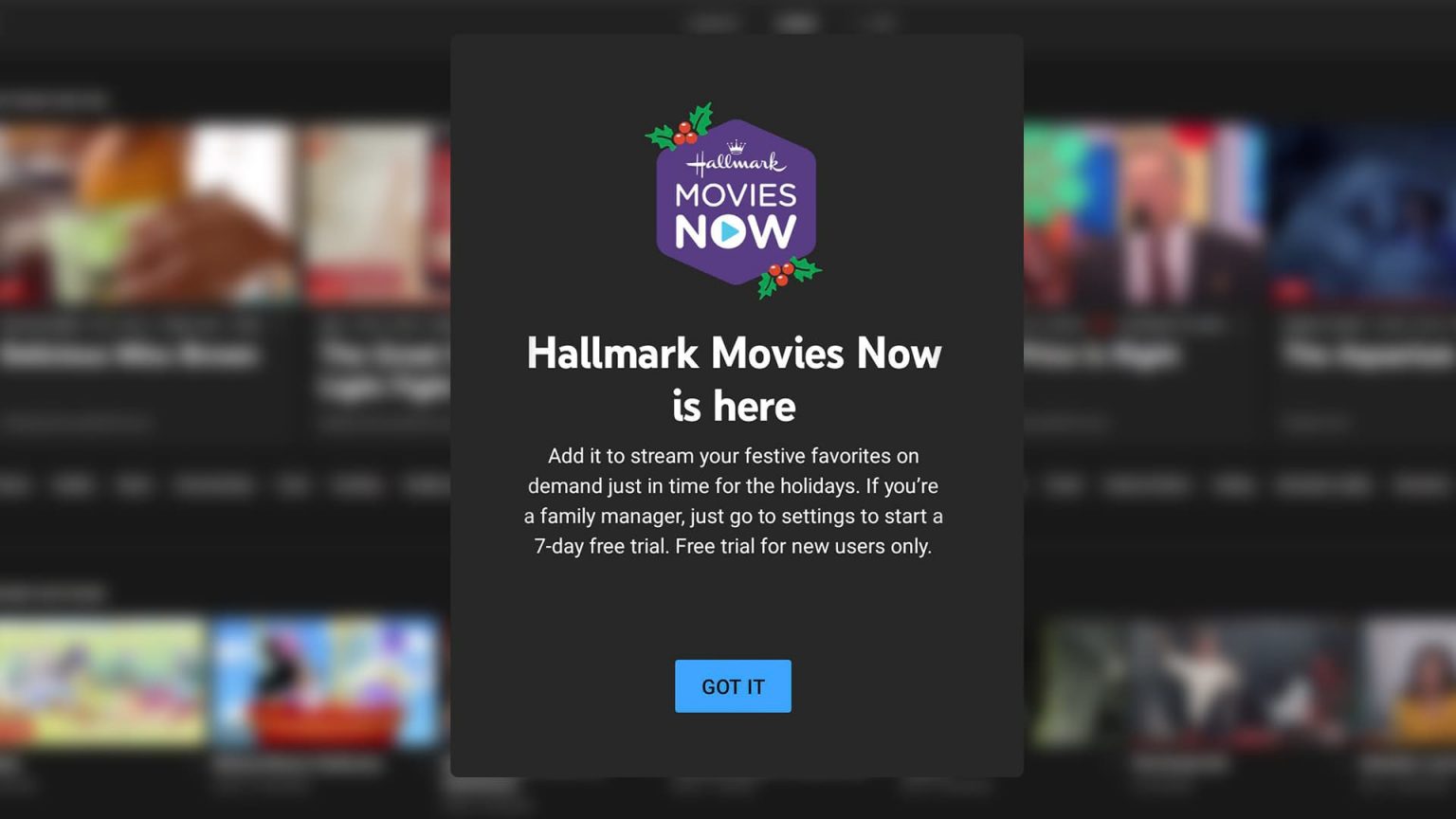 Hallmark Movies Now comes to Youtube TV with a free trial just in time
