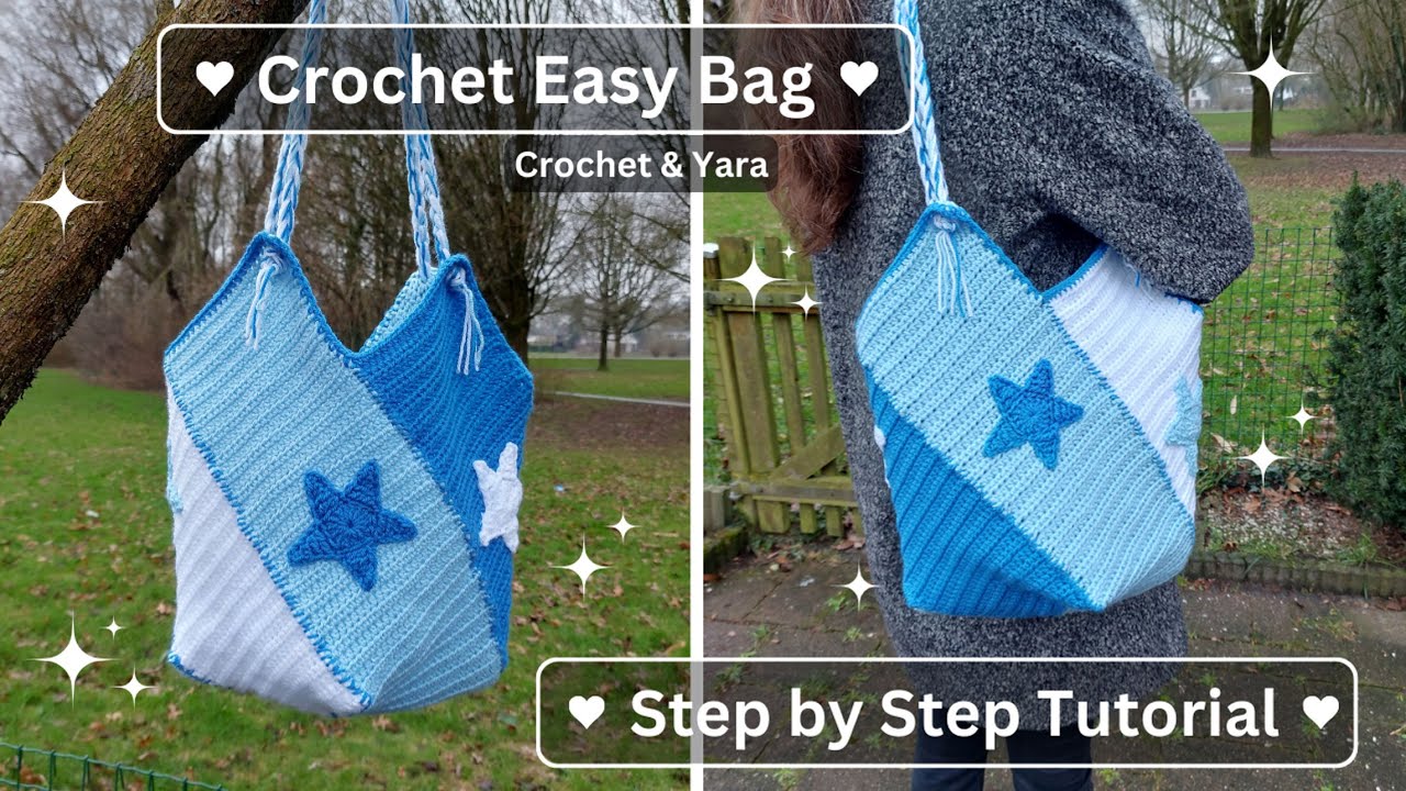 How to Crochet an Easy Tote Bag StepbyStep Tutorial Crochet
