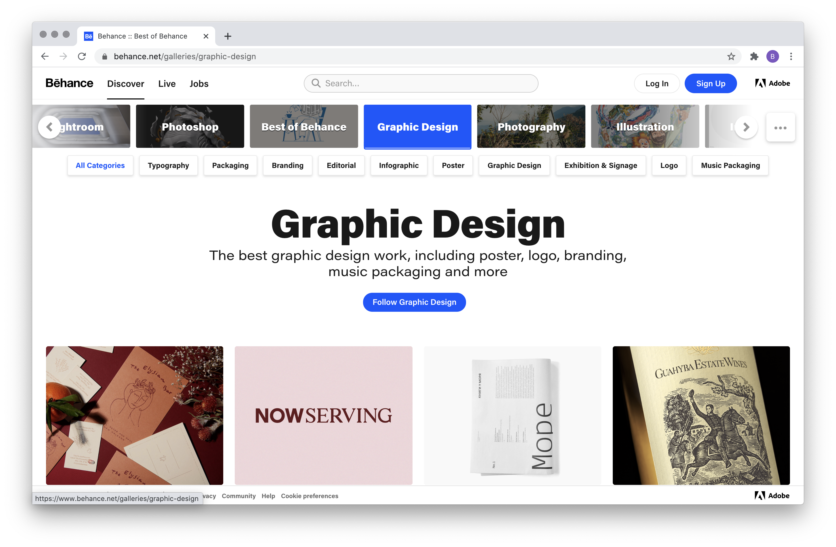 Guide Discover Creative Work on Behance Behance Helpcenter