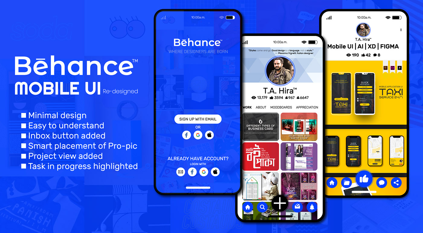 Behance UI Redesign on Behance