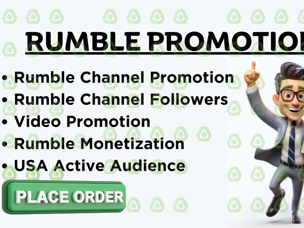 Rumble video promotion rumble channel promotion rumble followers
