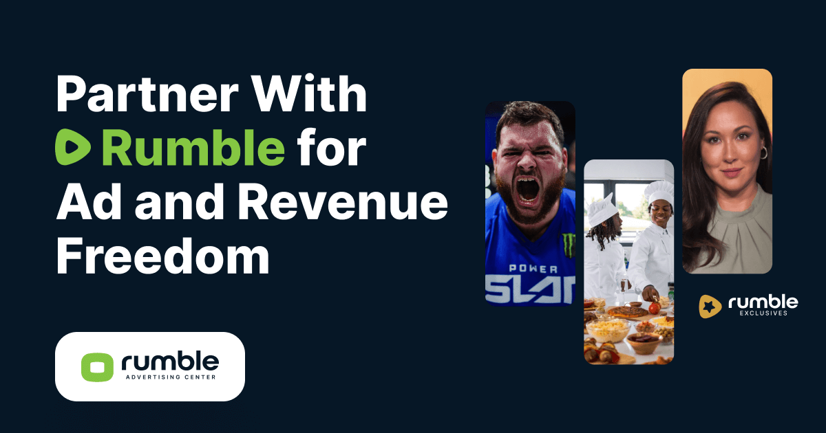 Rumble Partner With Rumble Ad and Revenue Solutions For Advertisers