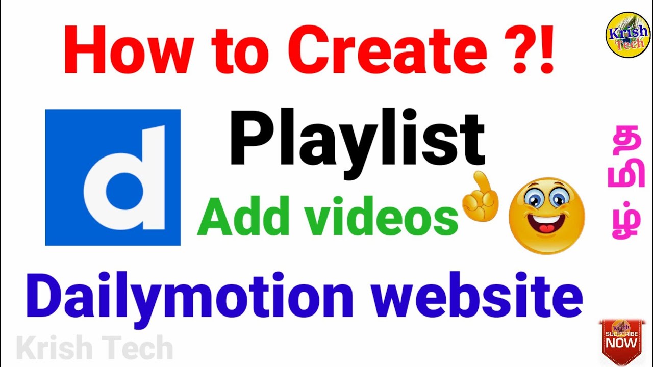 How to create playlist on Dailymotion website in Tamil add videos in