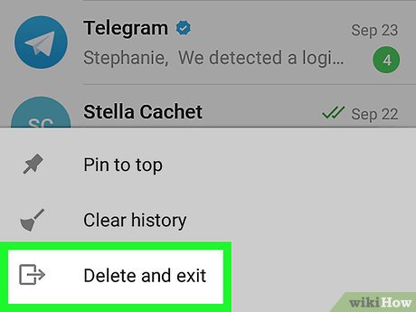How to Leave a Telegram Group on Android 4 Steps with Pictures