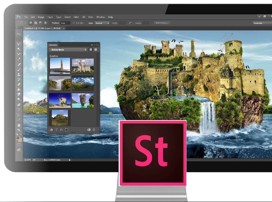 How to create a Design Concept with Photoshop and Adobe Stock