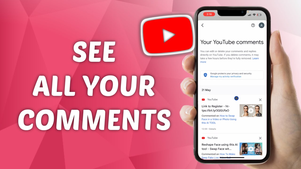 How to View Your YouTube Comments History YouTube