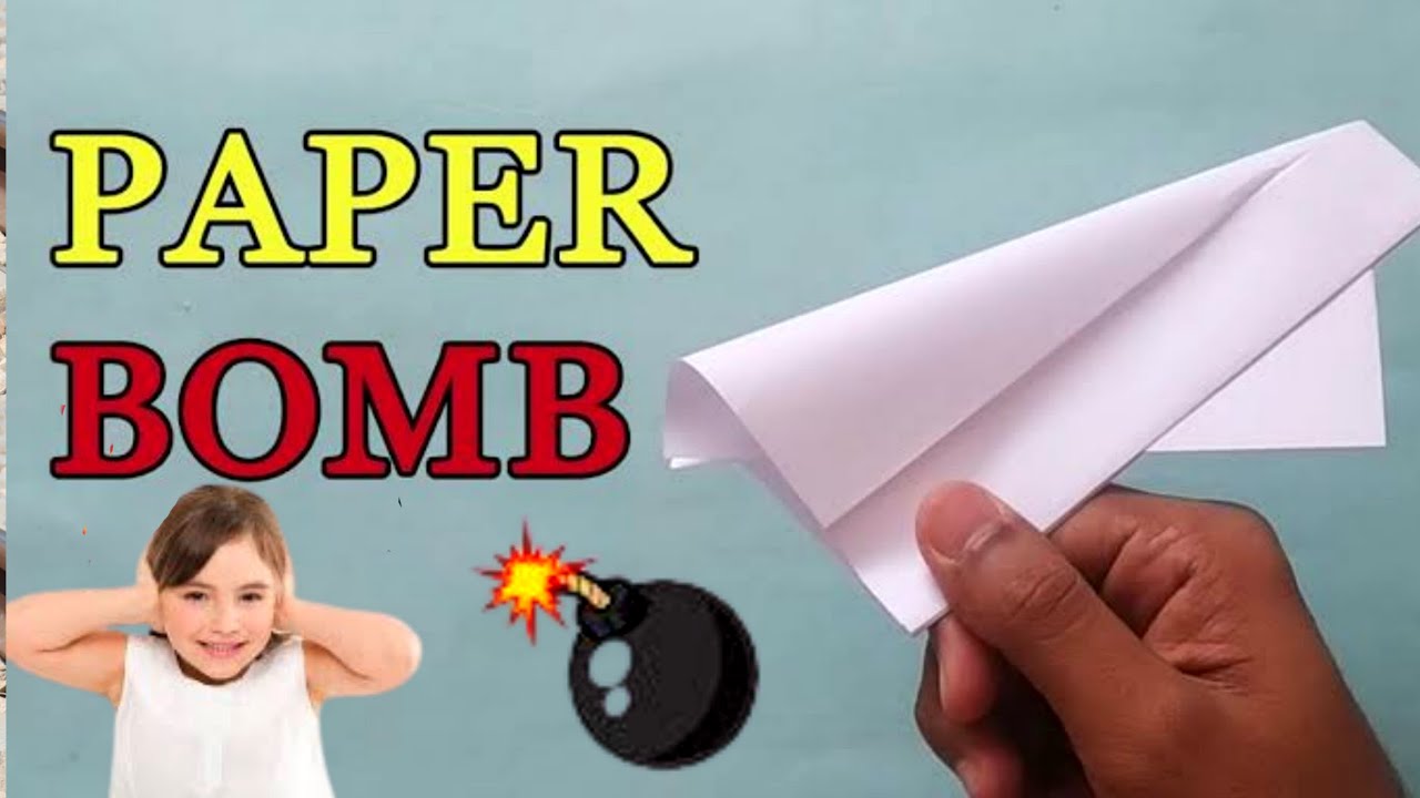 How to make a paper bomb YouTube