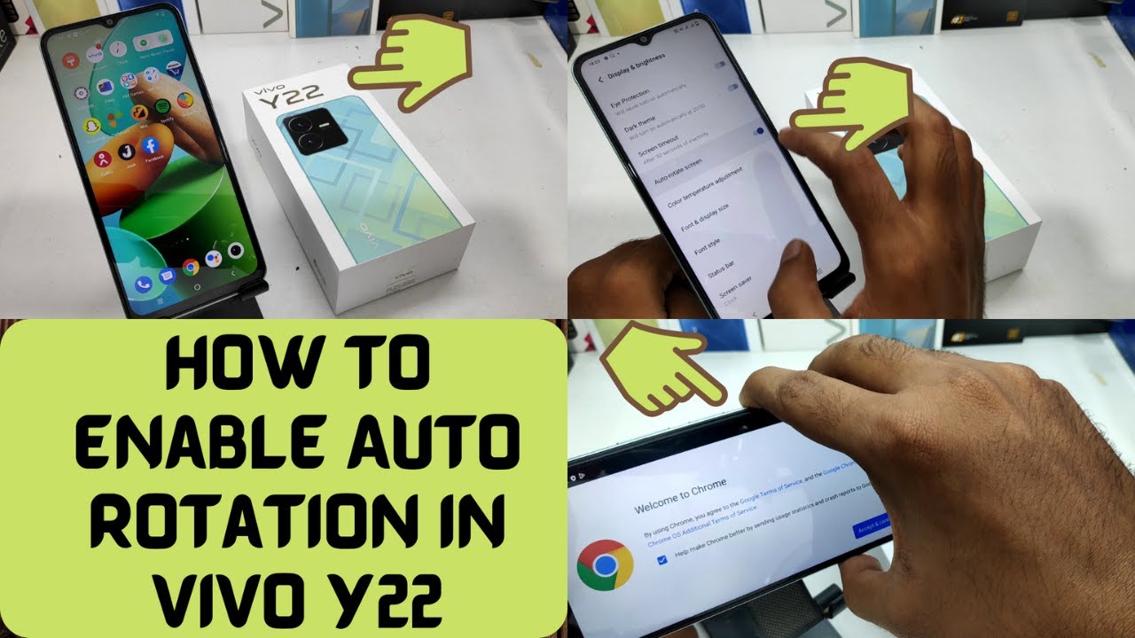 How to Enable Auto rotation screen in VIVO Y22Auto Rotate Screen In