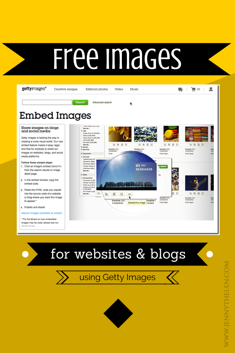 Getty Images offers free images for websites Jenny Thelen