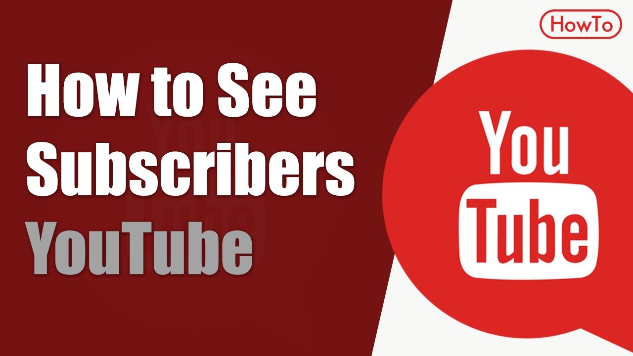 How to See your Subscribers On Youtube YouTube