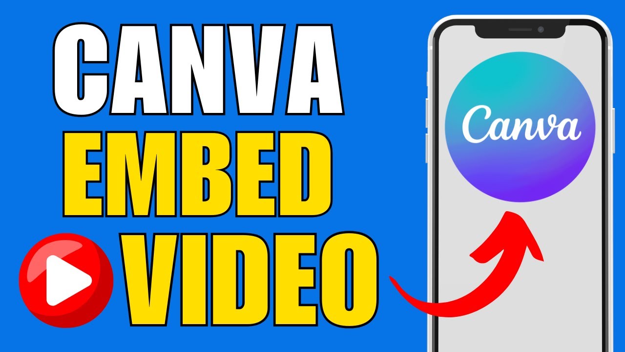 How to Embed YouTube Video in Canva Insert YouTube Video In CANVA