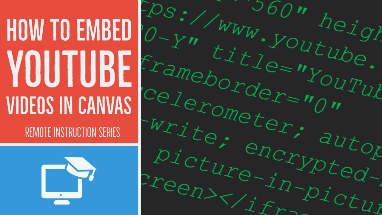 How to Embed YouTube Videos in Canvas YouTube