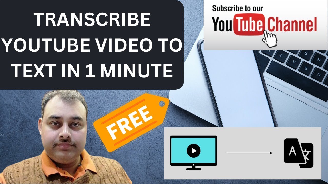 How To Transcribe Youtube Video to Text in 1 Minute Free to Use YouTube