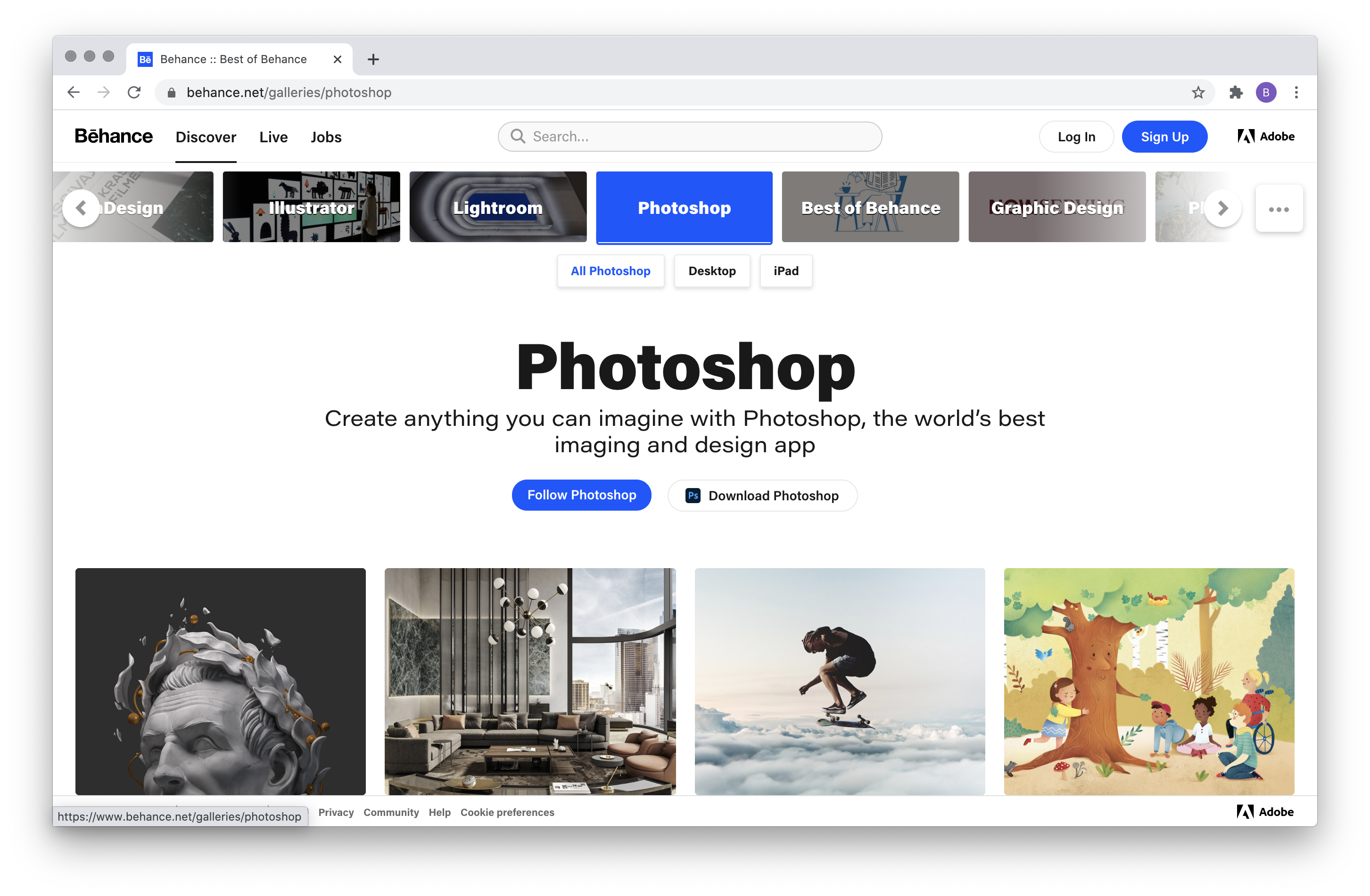 Guide Discover Creative Work on Behance Behance Helpcenter