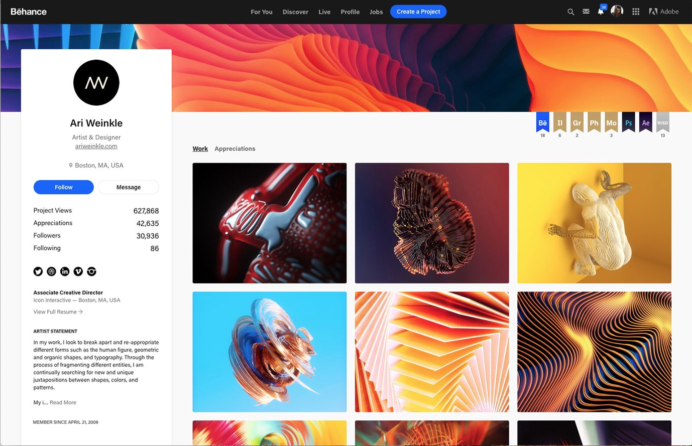 Profile Banner Behance Helpcenter