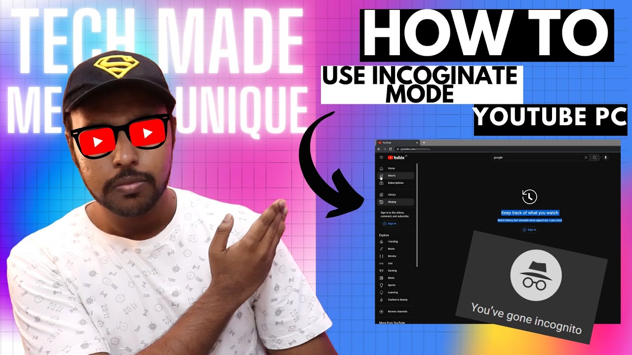 how to turn incognito mode on youtube incognito mode in youtube