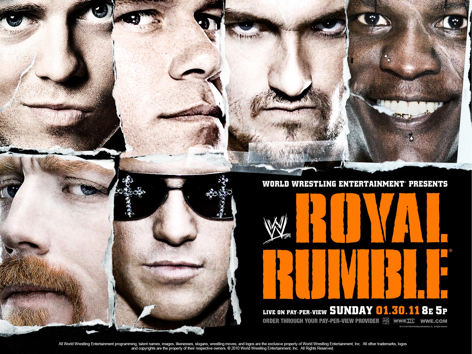Pster Oficial del PPV WWE Royal Rumble 2011 Superluchas
