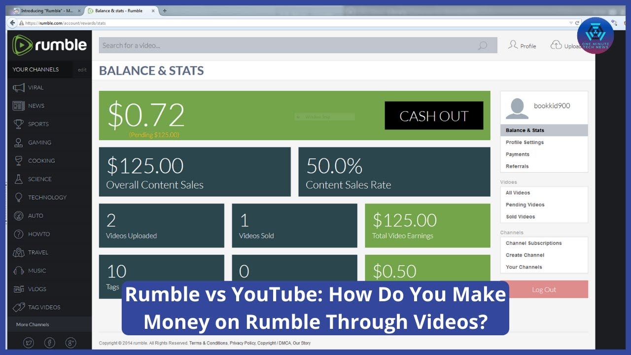 Rumble vs YouTube How Do You Make Money on Rumble Through Videos