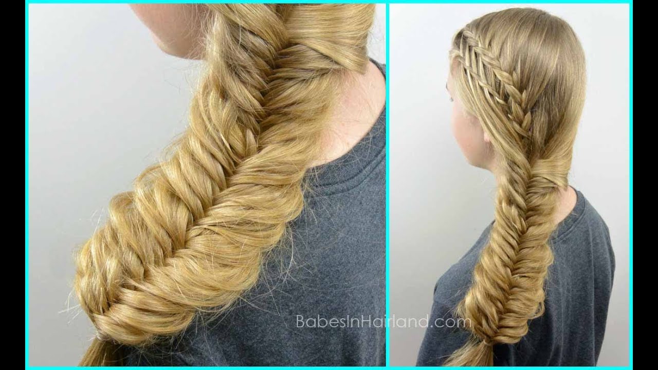 Feather Braided Fishtail Combo BabesInHairlandcom YouTube