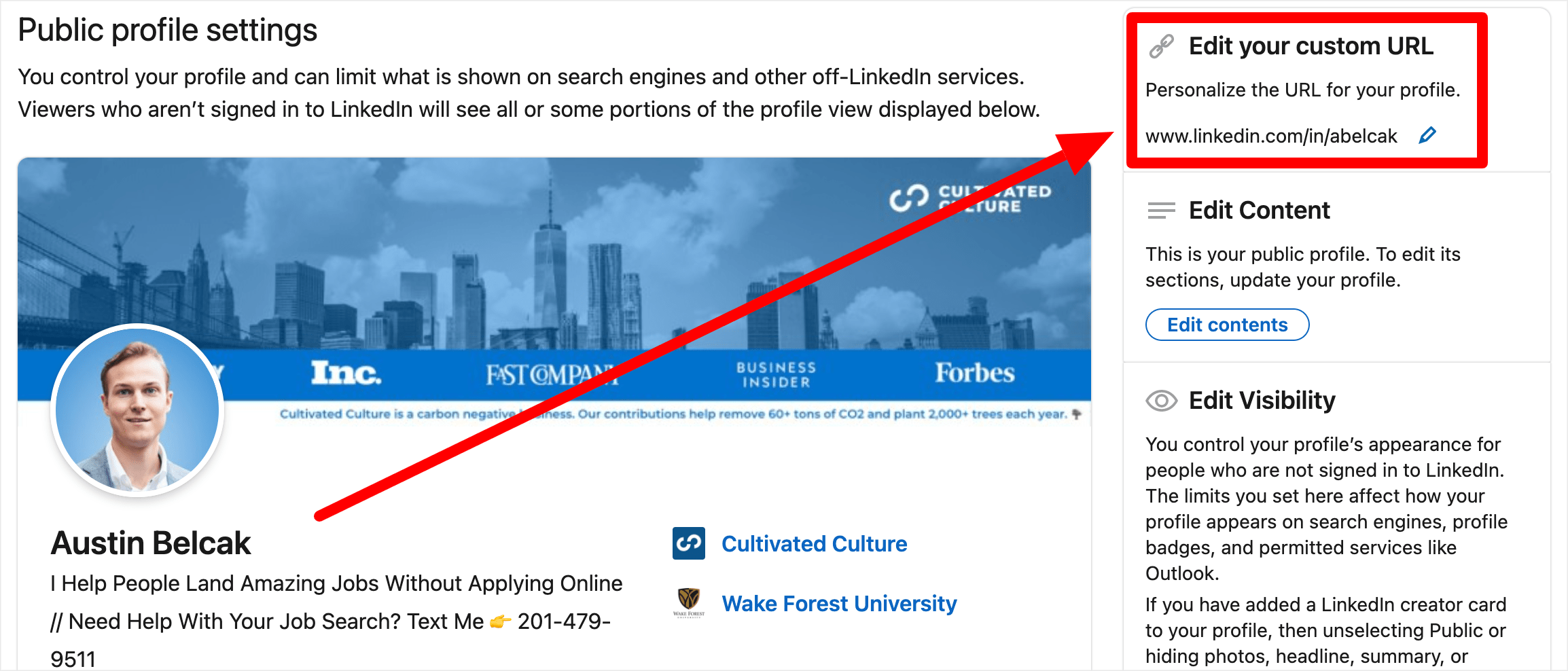 Sample Resume With Linkedin Url