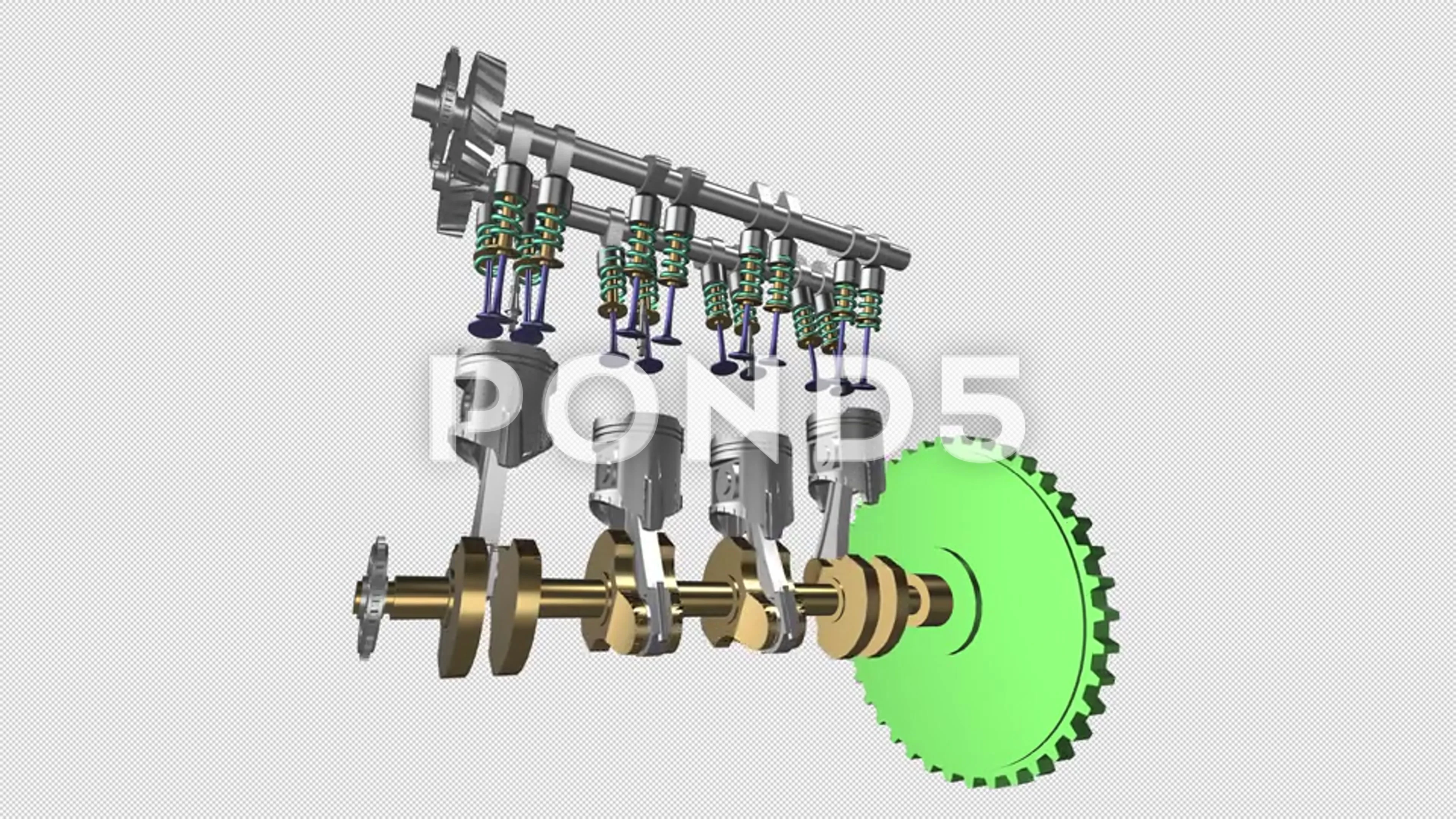 How A Diesel Engine Works Animation