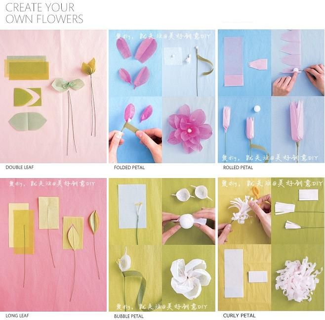 Six ways to make Beautiful Flowers step by step DIY tutorial